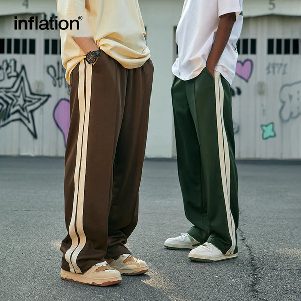 INFLATION Elastic Waist Wide Leg Pants